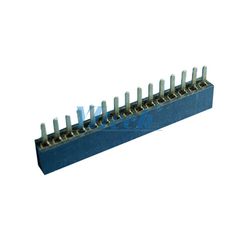 排母1.0 H:2.0 U型 180度DIP 單排 PIN位：1*2P-1*50P