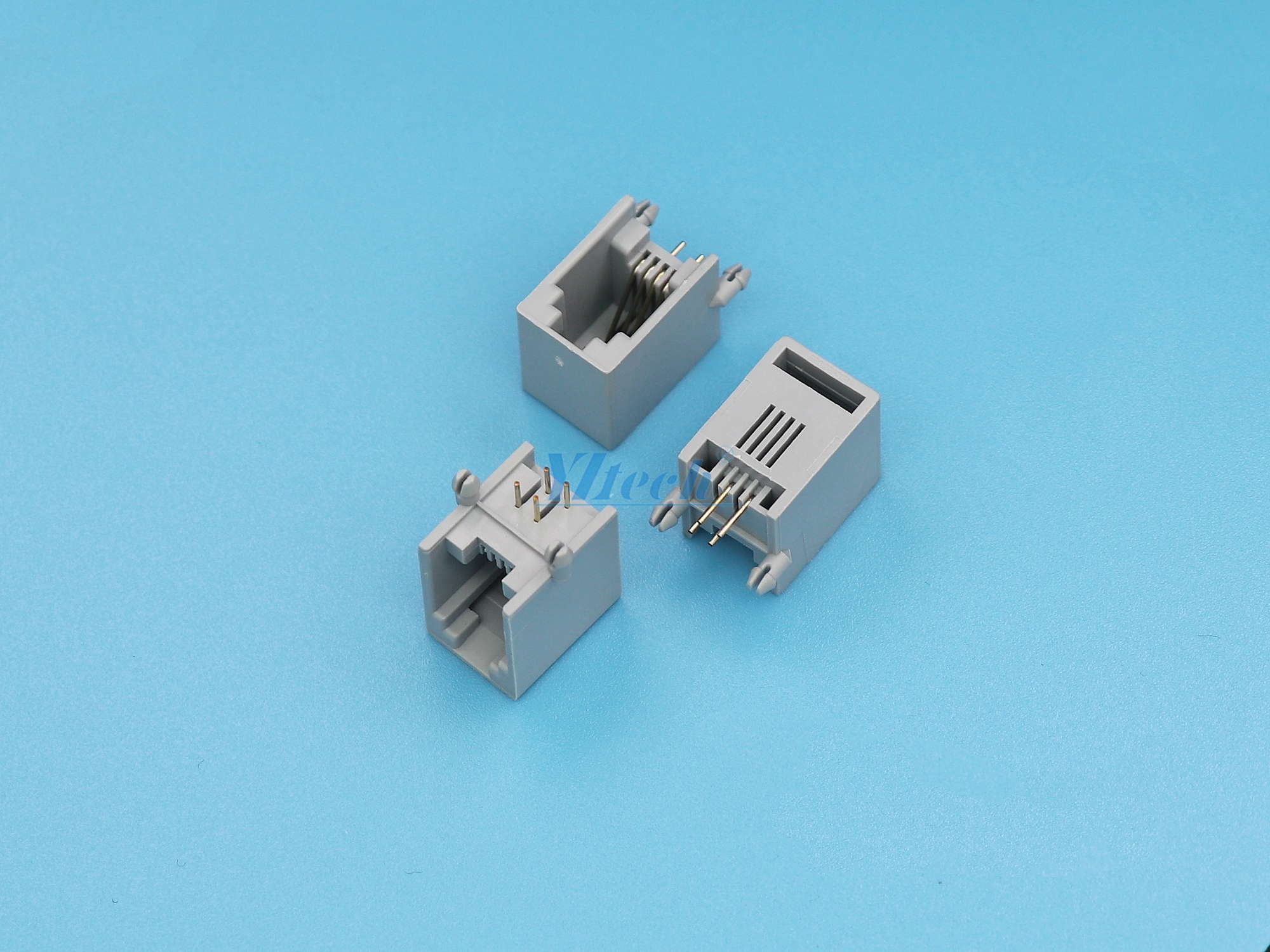 RJ45網口PCB-6P4C P灰